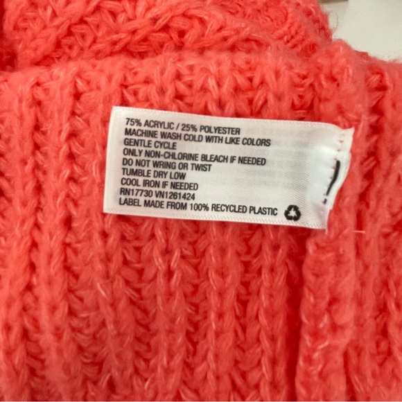 Wild Fable Coral Knit Sweater Crewneck Long Sleeve Women’s Size Small Relaxed - Picture 6 of 6